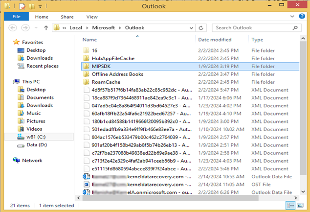 transfer outlook ost file to new computer