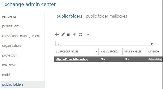 Exchange Admin Center