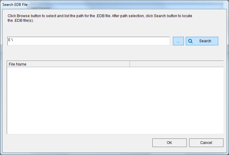 Once chosen, click the Search button