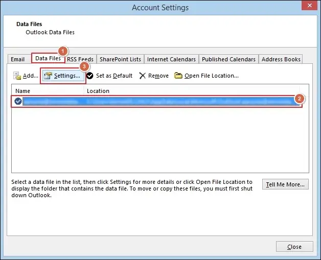 Tap on Settings to continue