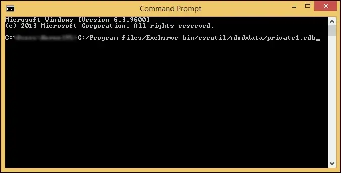 open the command prompt