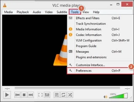 Open the VLC media player