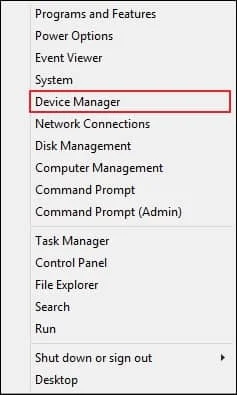 Right click on the Start icon