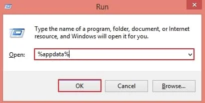 Access the Run windows