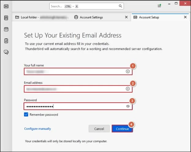 enter your Yahoo Mail credentials