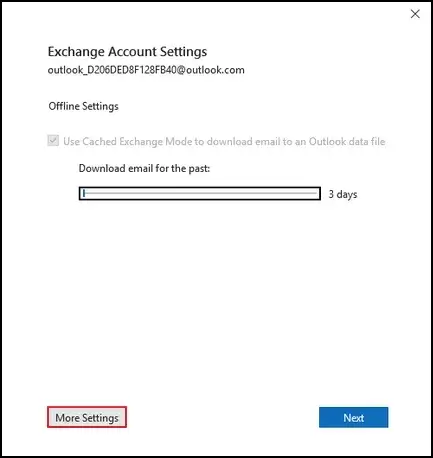 More Settings