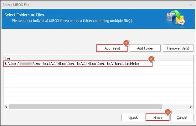 add MBOX files