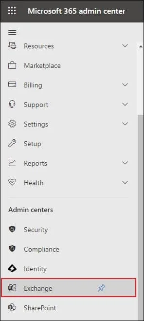 Microsoft 365 admin center