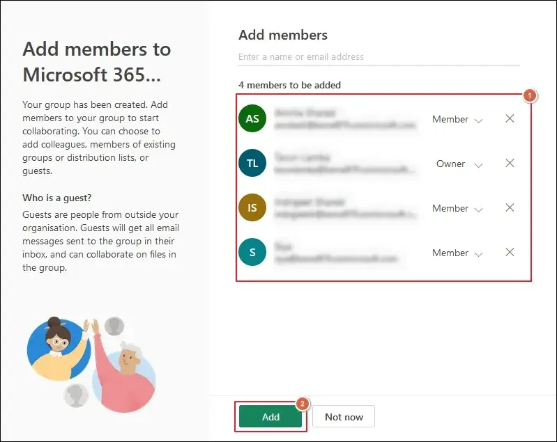 Add members