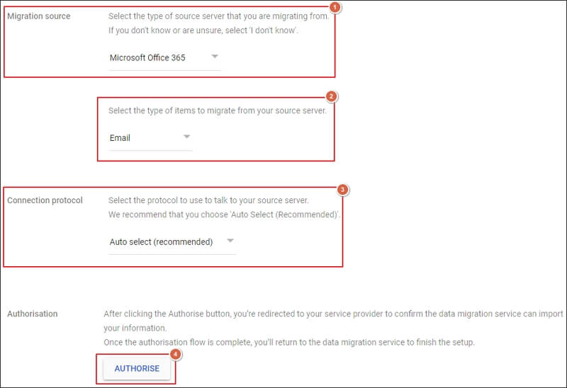 Select Microsoft Office 365 