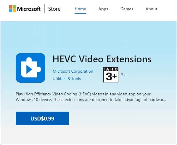 HEVC Video Extensions