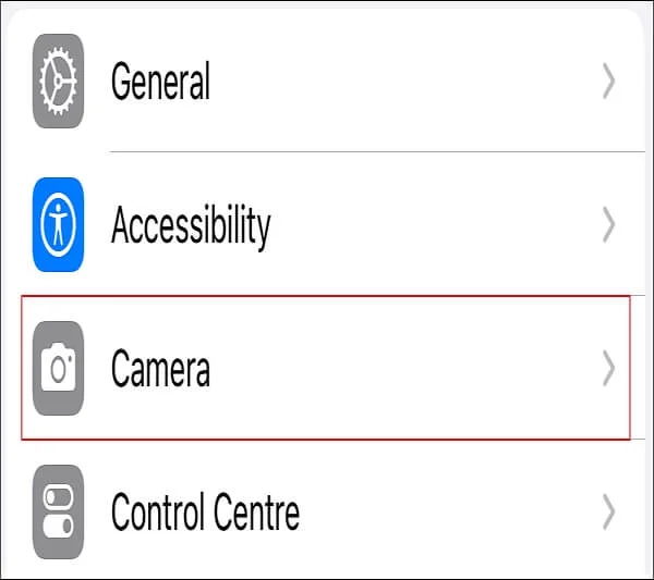 iPhone Camera settings