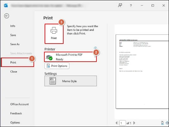Microsoft Print to PDF