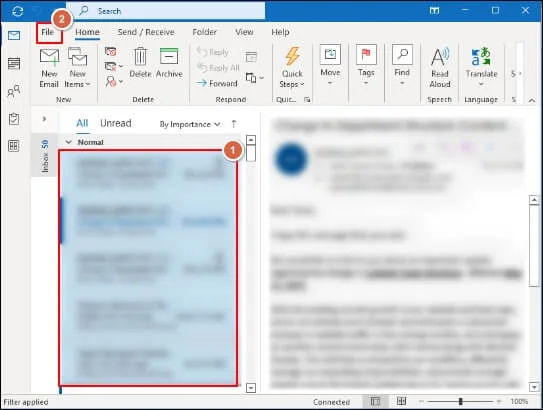 select multiple emails