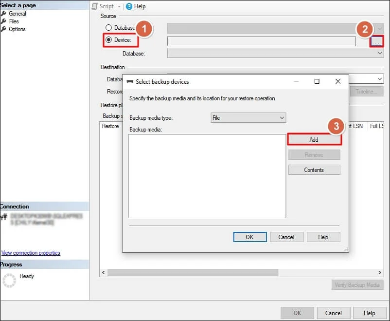 add backup media