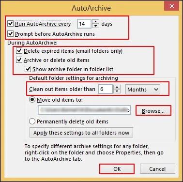 start the Outlook OST file backup process