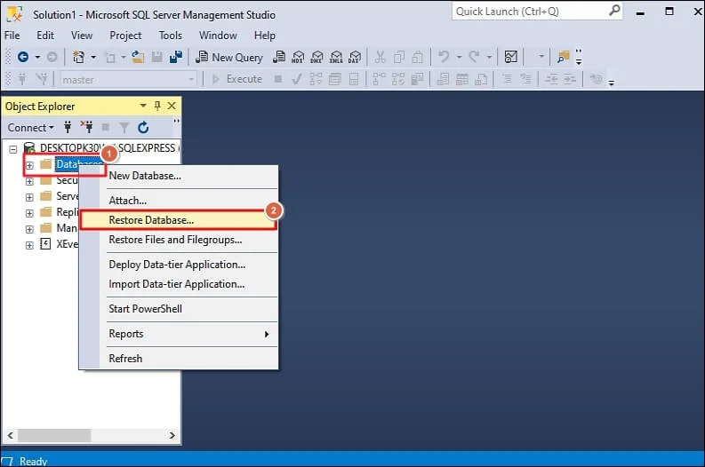 Restore Database