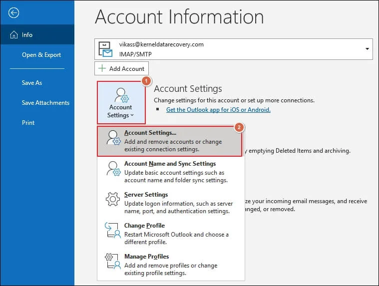  Account Settings