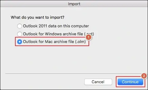 Click Continue