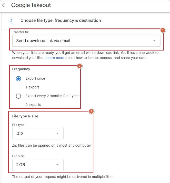 Create Export