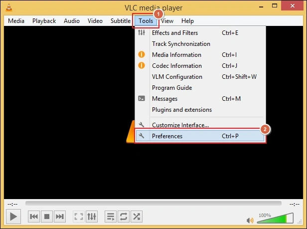 tap on Preferences