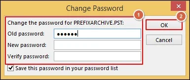 leave the new & verify passwords