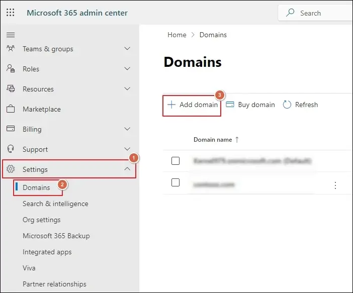 Add Domain