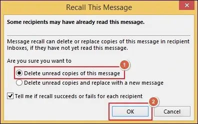 click  OK