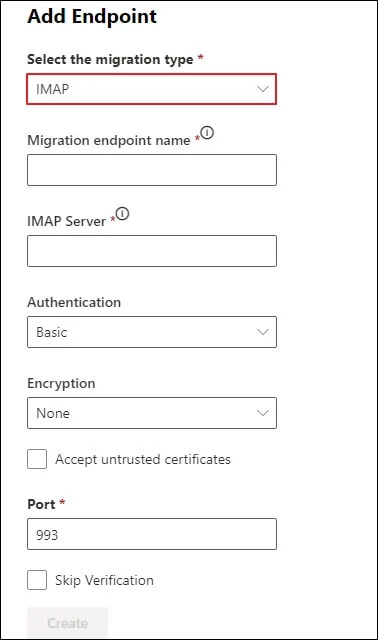 Create endpoint