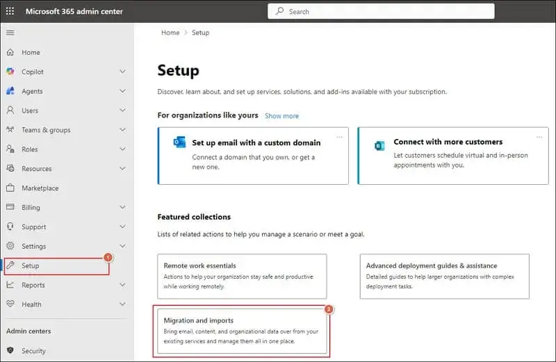 Microsoft 365 admin center