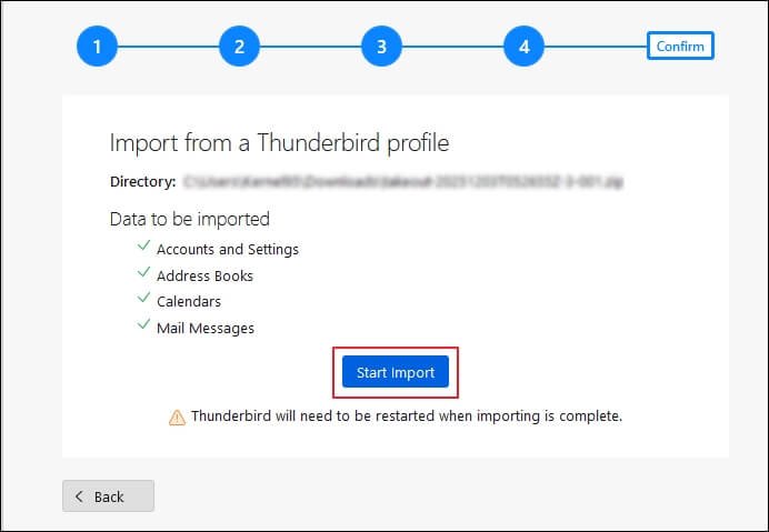migration process start