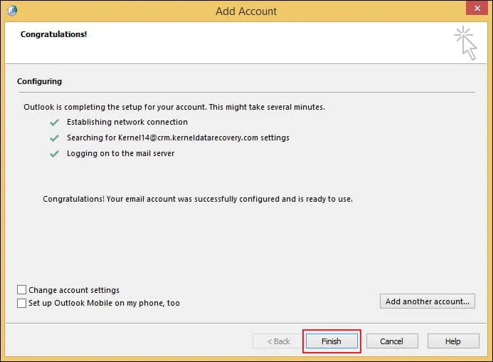 process is completed