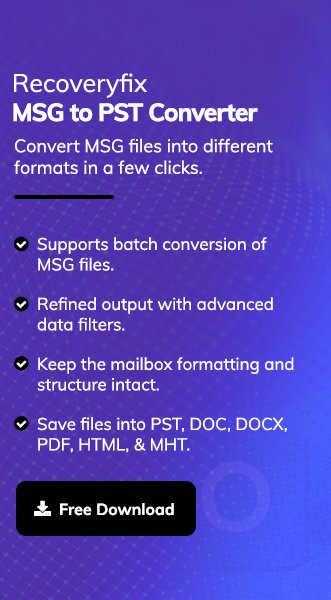 MSG to PST Converter banner