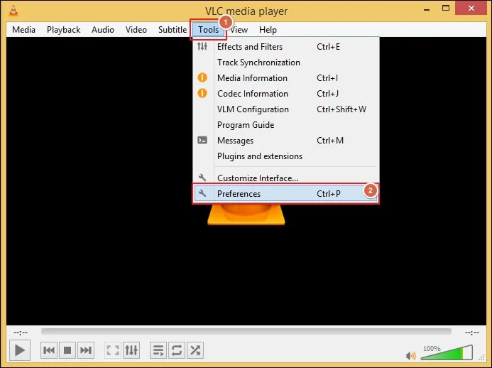 Go to tool and click preferences 