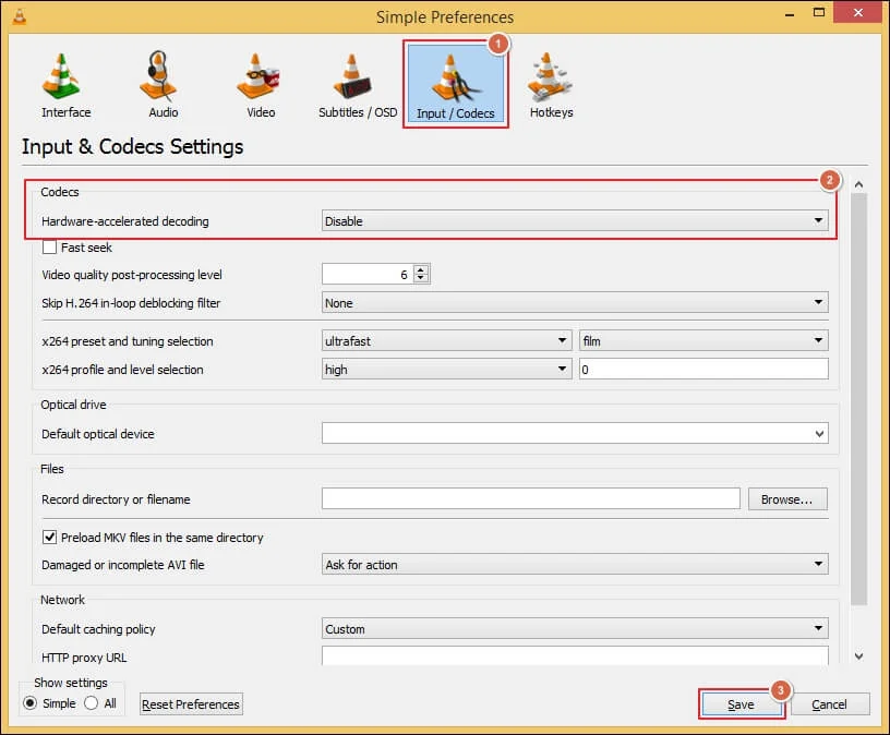 disable hardware acceleration