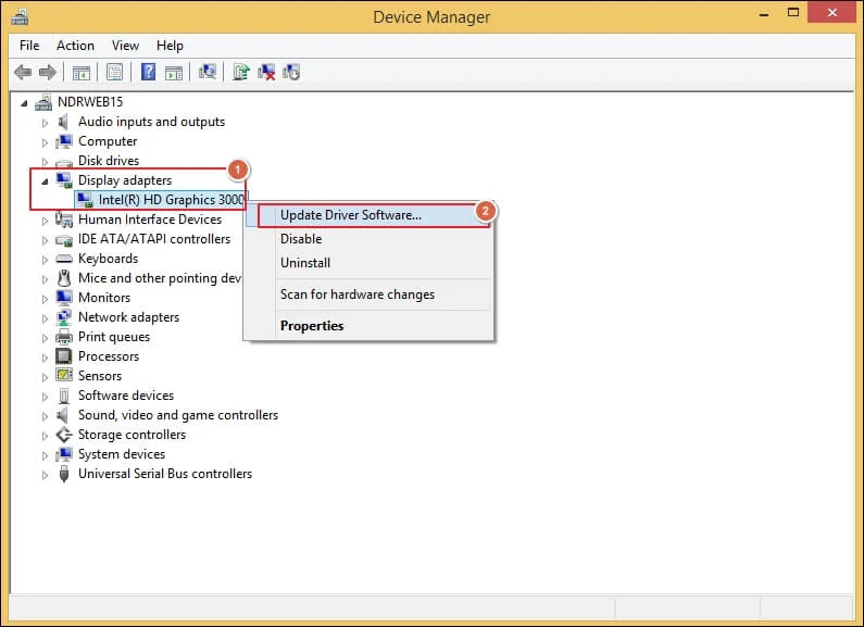 Update Driver Software
