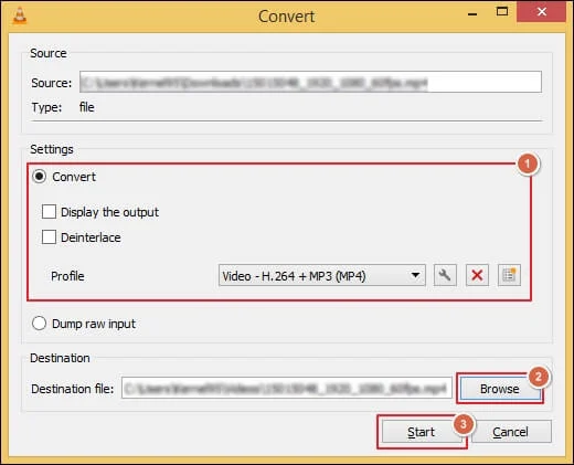 Save the file to standard format