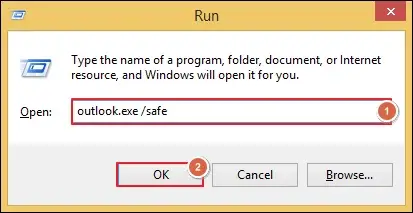Run outlook.exe
