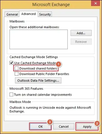 Apply change and click OK
