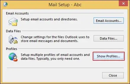 Select Show Profiles