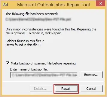 Repair the added file