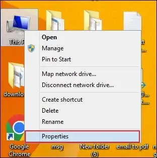Select the properties