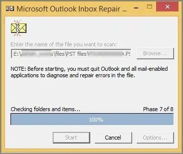 start the scanning process