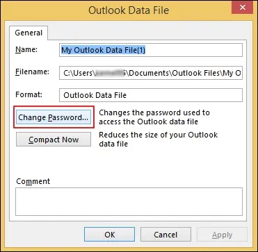 Change Password or remove it as needed