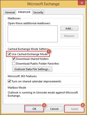 Use Cached Exchange Mode