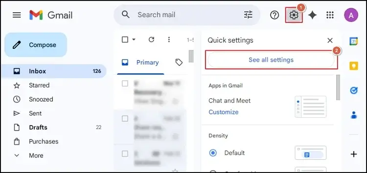 hit the Settings icon and See All Settings