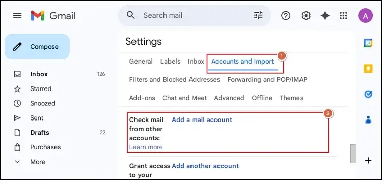 hit the Add a Mail Account