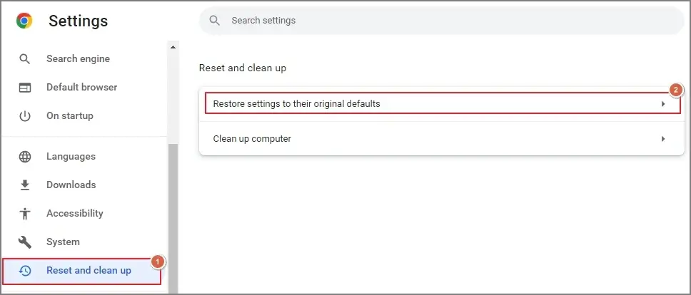 Go to Reset and Clean Up and hit the Restore settings to their original defaults