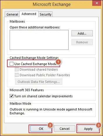 click OK and continue to Finish