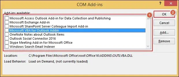 Disable all of them at once and click ok